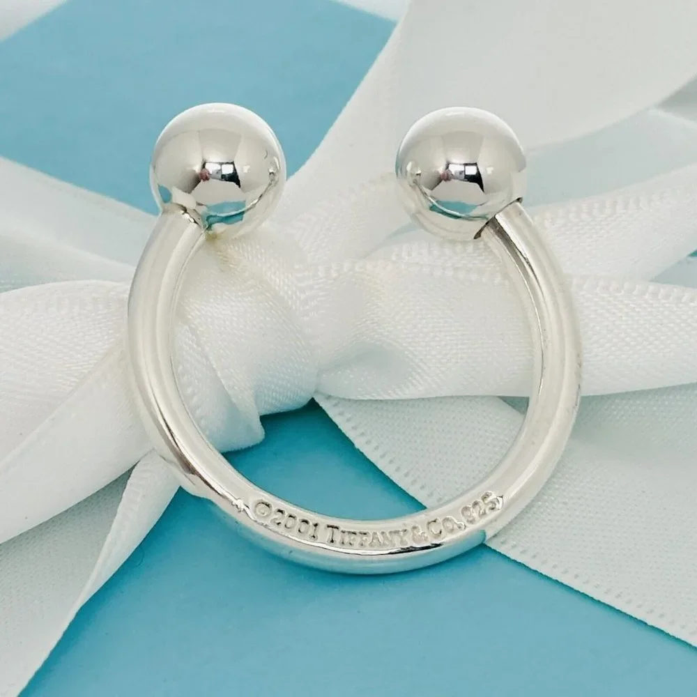 Tiffany & Co Horseshoe Key Ring Chain in Sterling Silver Unisex
